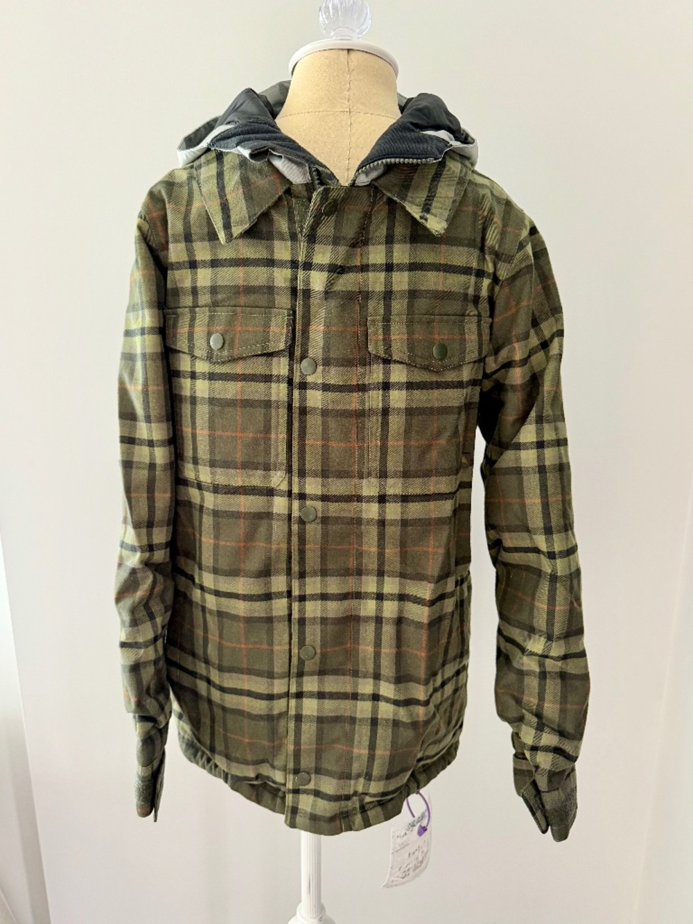 Plaid Burton Uproar Boys’ Ski Jacket